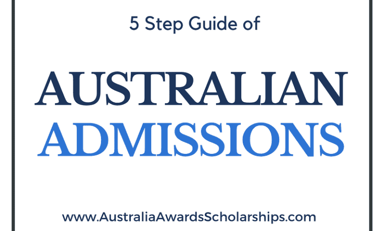 5 STEPS TO APPLY FOR ADMISSION IN AUSTRALIA