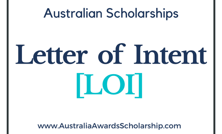 Letter of Intent (LOI) for Australian Scholarships